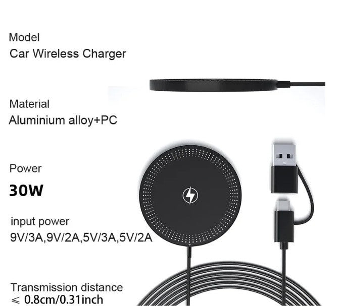 Бездротова зарядка MagSafe для iPhone та AirPods, 30 Вт