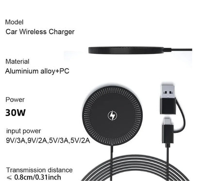 Бездротова зарядка MagSafe для iPhone та AirPods, 30 Вт