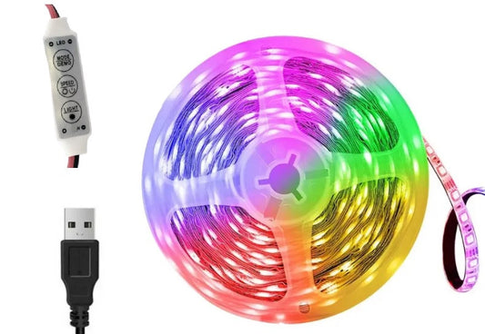 Світлодіодна стрічка LED RGB 10м з пультом управління