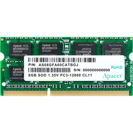 SODIMM DDR3L 8GB 1600 MHz Apacer (AS08GFA60CATBGJ) DDR3/8 GB/1/1600 М
