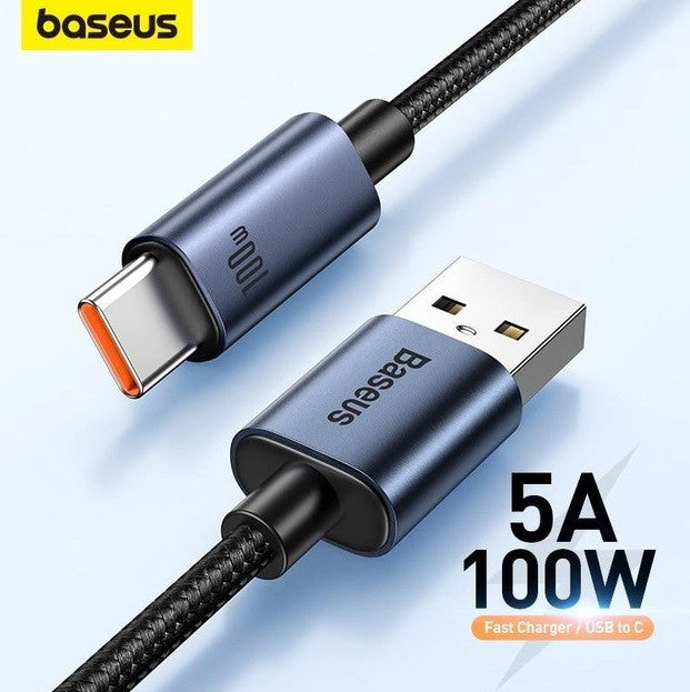 Кабель зарядный Baseus USB Type-C 100 Вт 1m
