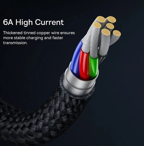 Кабель зарядный Baseus USB Type-C 100 Вт 1m