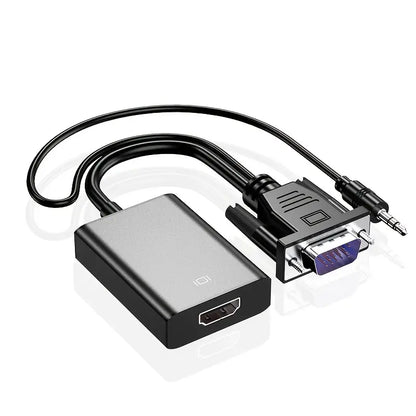 Переходник VGA to HDMI доп. питание и аудио 3.5мм