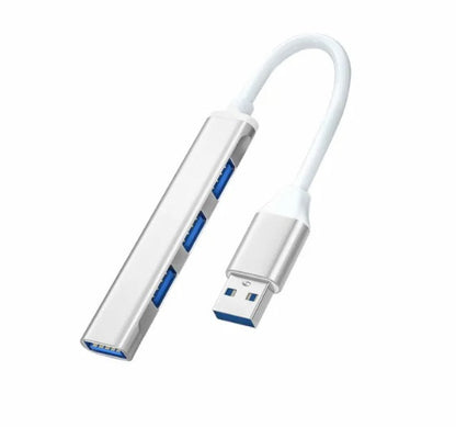 USB-хаб Type-A на 4 порти (1×USB 3.0 + 3×USB 2.0), металевий