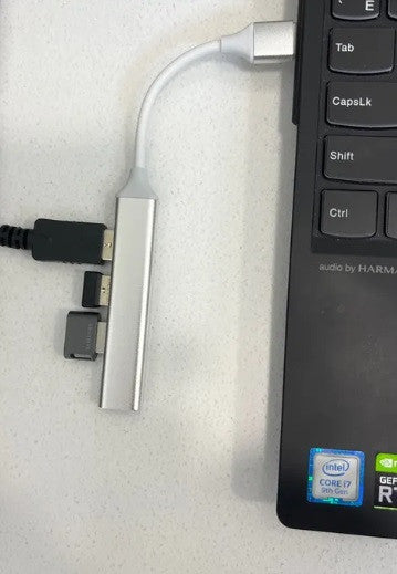 USB-хаб Type-A на 4 порти (1×USB 3.0 + 3×USB 2.0), металевий