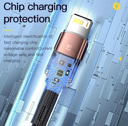 Кабель Essager USB to Lightning 1м EXCL-XC01, чорний, 78141