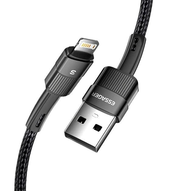 Кабель Essager USB to Lightning 1м EXCL-XC01, чорний, 78141