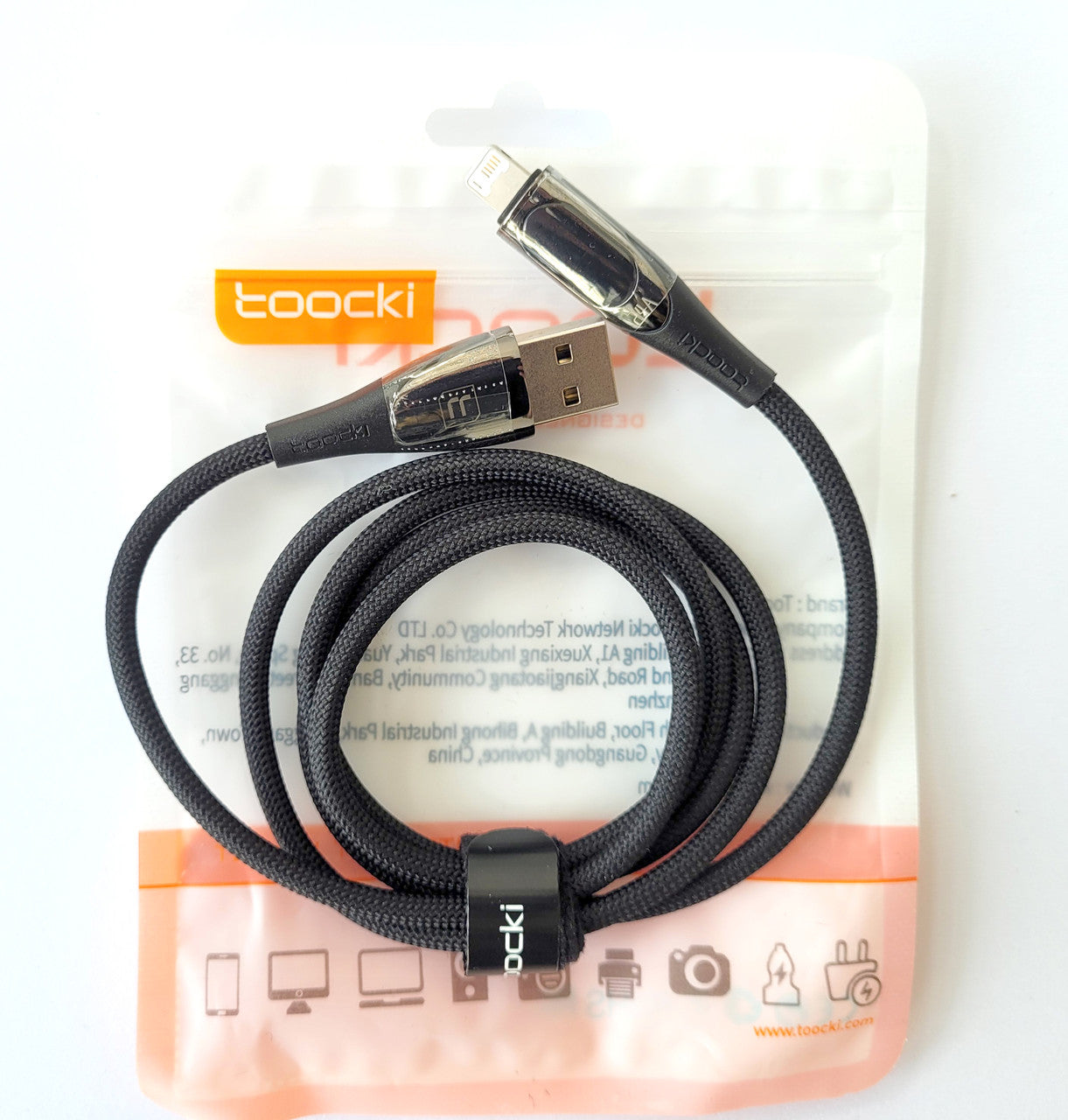 Кабель Toocki USB to Lightning PD 2.4A для Apple (iPhone 11,12,13,14,Pro Max,Mini,Xs,Xr,X8,iPad)