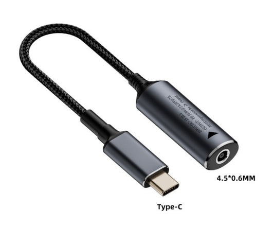 Перехідник DC 4.5×3.0 на Type-C 140W для зарядки ноутбука