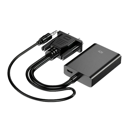 Переходник VGA to HDMI доп. питание и аудио 3.5мм