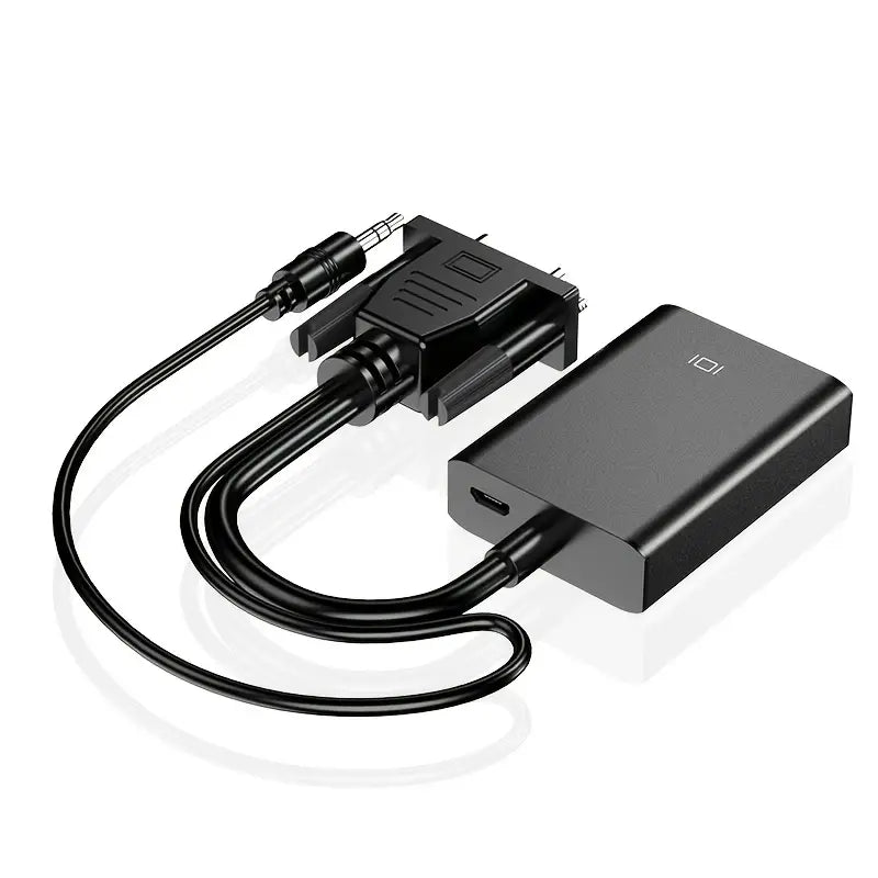 Переходник VGA to HDMI доп. питание и аудио 3.5мм