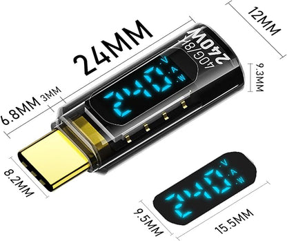 Цифровий світлодіодний Type-C тестер 8K 60HZ PD 240W