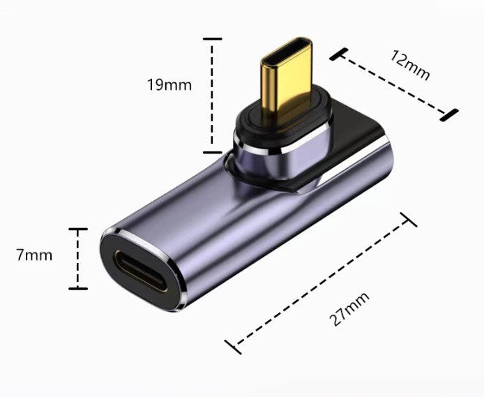 Магнітний адаптер PD140W USB4.0 Type-C до Type-C