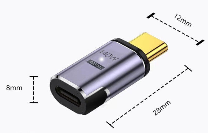 Магнитный адаптер PD140W USB4.0 Type-C 24 PIN