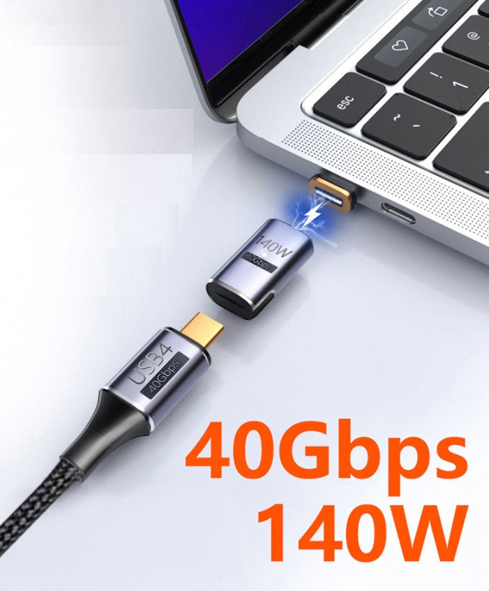 Магнитный адаптер PD140W USB4.0 Type-C 24 PIN