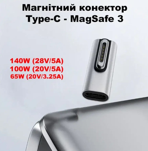 Магнитный адаптер питания Type-C на MagSafe 3 для Apple MacBook 78203