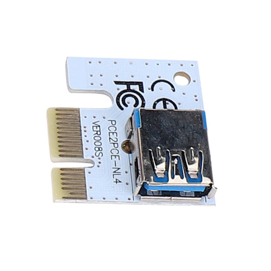 PCI-E X1 Riser Адаптер із SATA, Molex, 6-PIN