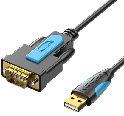 Кабель USB-RS232, 1 метр, Prolific PL2303, Vention VAS-C02-S