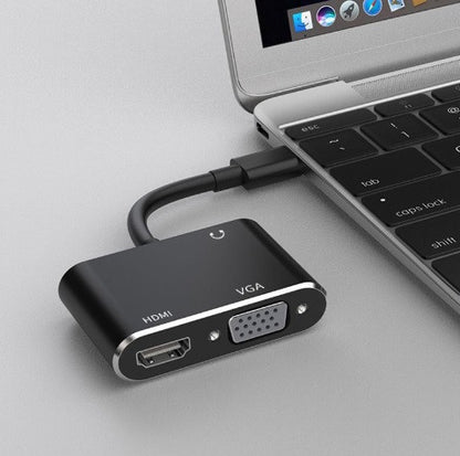 Переходник USB на HDMI и VGA для подключения дополнительного монитора