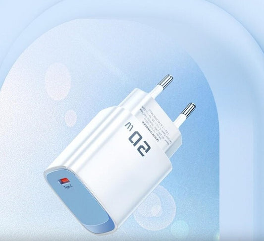 Быстрый зарядный адаптер Toocki USB C PD 20w, 1 Type-C TCT20-04EU