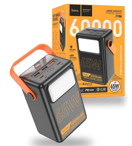 Повербанк Hoco J110A 60000mAh 65W з LED дисплеєм