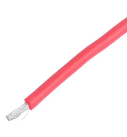 Кабель силіконовий 6AWG (13.3 мм²) 55А мідний луджений термостійкий, 1 м, червоний