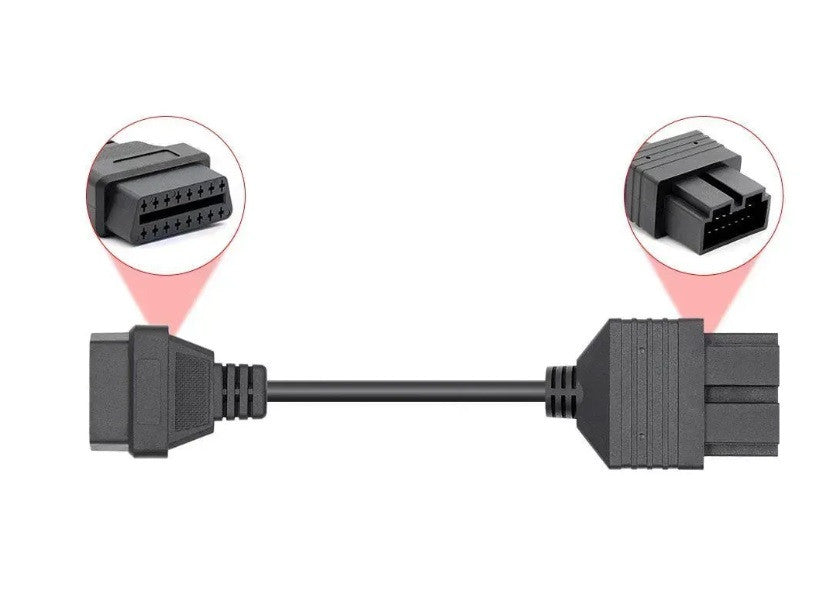 Перехідник діагностичний KIA 20 pin на OBD2 16 pin для автосканера