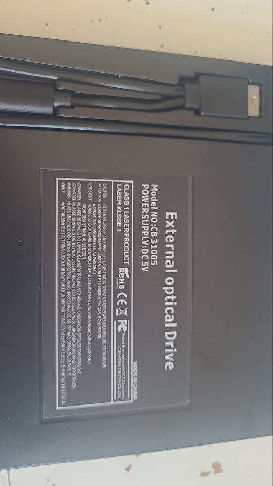 Зовнішній DVD-RW привід USB 2.0, модель CB3100S