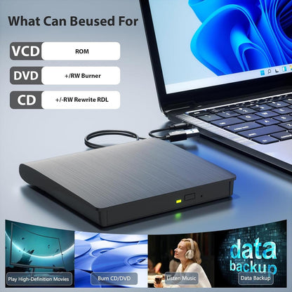 Зовнішній DVD-RW привід USB 2.0, модель CB3100S