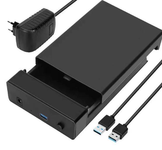 Зовнішній бокс для HDD/SSD 2.5"/3.5" SATA USB 3.0 з блоком живлення