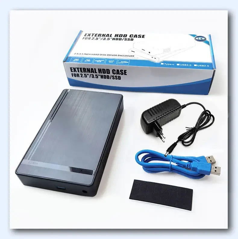 Зовнішній бокс для HDD/SSD 2.5"/3.5" SATA USB 3.0 з блоком живлення