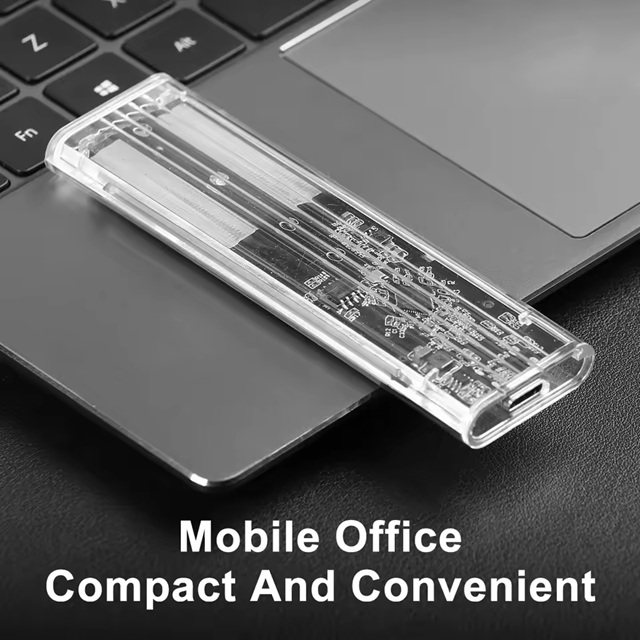 Корпус-кишеня для SSD M.2 NVMe/NGFF/SATA, USB 3.1 Type-C (Push-Pull)