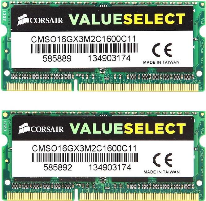 SODIMM 2x8Gb DDR3L-1600 Corsair CMSO16GX3M2C1600C11