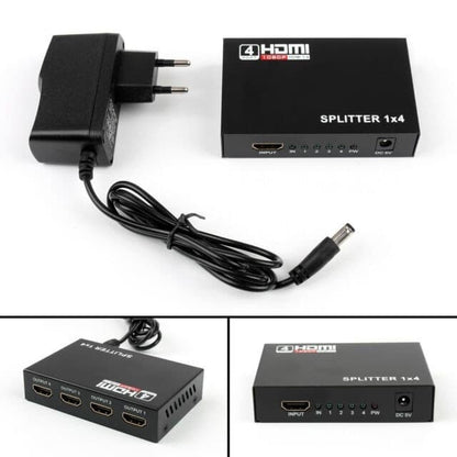 Розгалужувач HDMI активний 1 на 4, 4K/3D, U&P Splitter