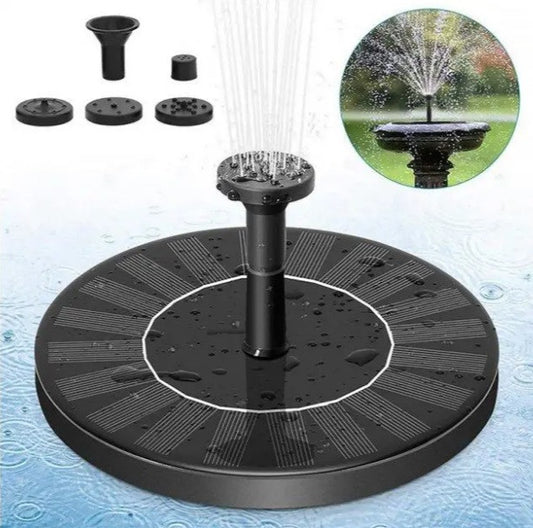 Фонтан садовий на сонячній батареї Water Pump, 135 мм, 5 насадок