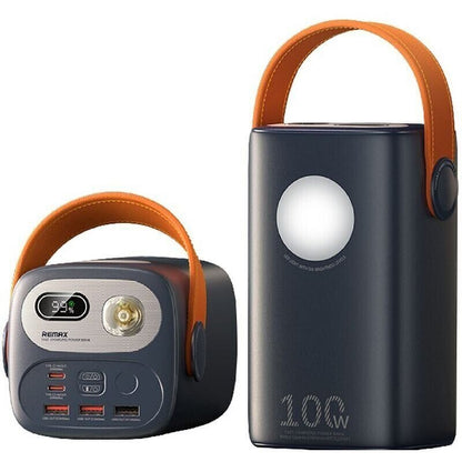 Повербанк Remax RPP-100 Gutitan 60000 мАг, QC+PD 100W, USB Type-C, ліхтарик