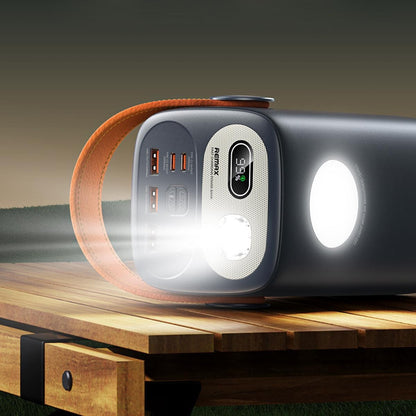 Повербанк Remax RPP-100 Gutitan 60000 мАг, QC+PD 100W, USB Type-C, ліхтарик