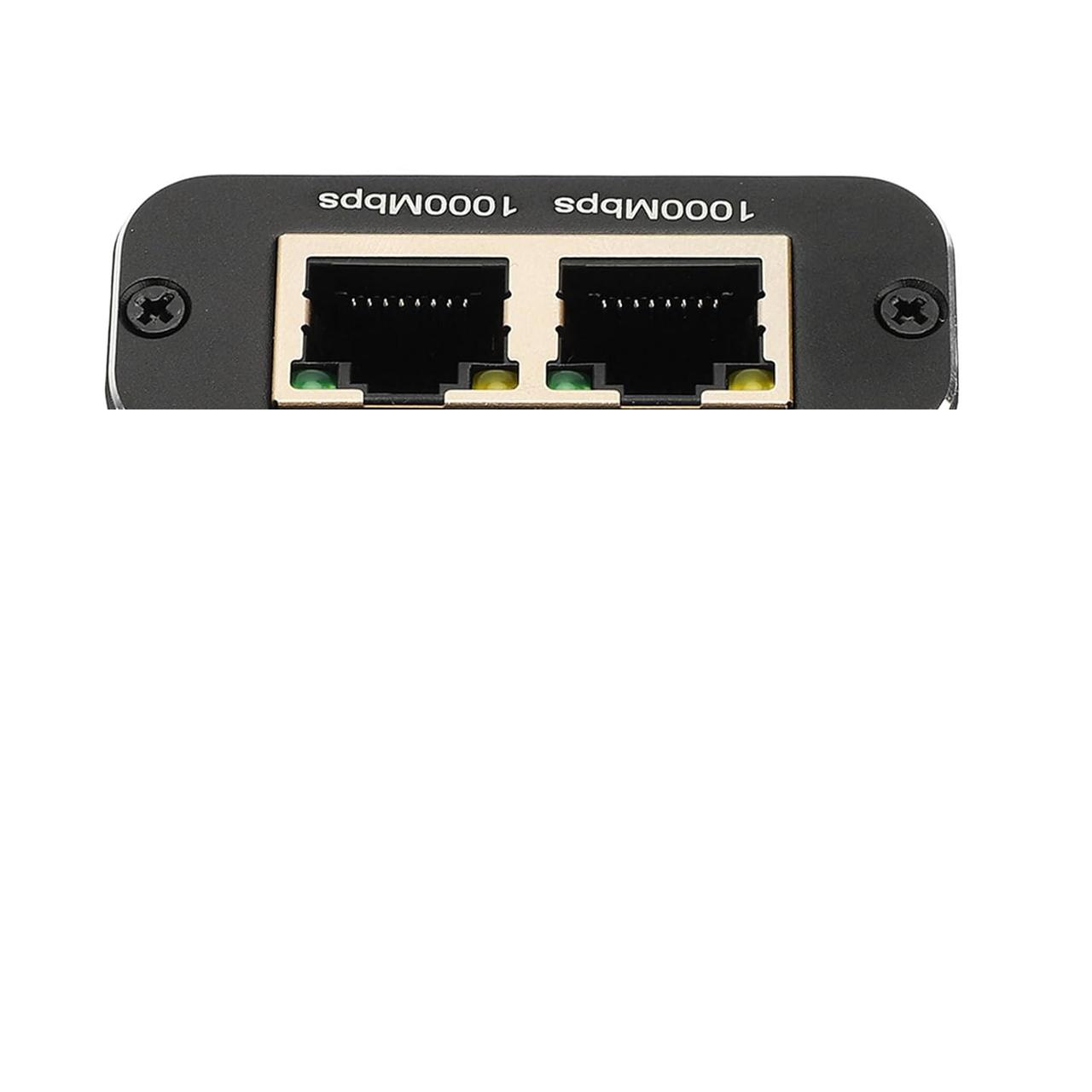 Спліттер Ethernet RJ45 гігабітний 1 на 3, 1000 Мбіт/с, активний з живленням Type-C