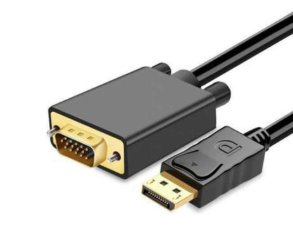 Кабель-адаптер DisplayPort — VGA, 1.8 м, для стабільного відеосигналу