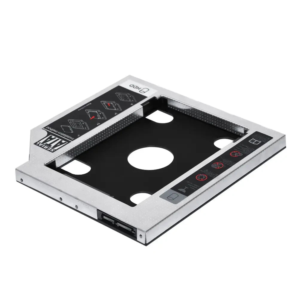 DVD-кишеня Optibay для HDD/SSD 2.5" SATA алюмінієва, 12.7 мм, для ноутбука