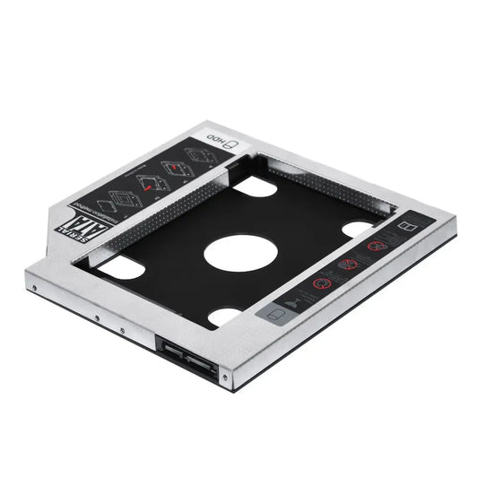 DVD-кишеня Optibay для HDD/SSD 2.5" SATA алюмінієва, 12.7 мм, для ноутбука