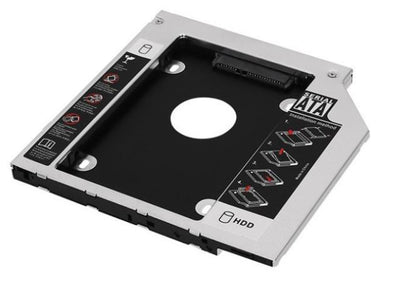 DVD-кишеня Optibay для HDD/SSD 2.5" SATA алюмінієва, 12.7 мм, для ноутбука