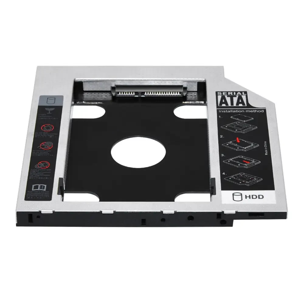 DVD-кишеня Optibay для HDD/SSD 2.5" SATA алюмінієва, 12.7 мм, для ноутбука