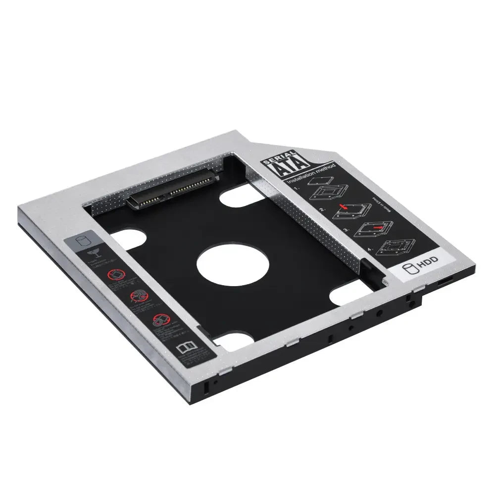 DVD-кишеня Optibay для HDD/SSD 2.5" SATA алюмінієва, 12.7 мм, для ноутбука