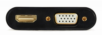 Адаптер HDMI на HDMI + VGA з аудіо 3.5 мм (A-HDMIM-HDMIFVGAF-01)