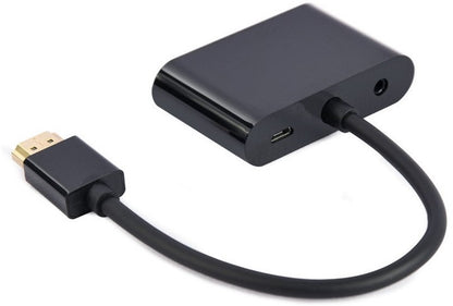 Адаптер HDMI на HDMI + VGA з аудіо 3.5 мм (A-HDMIM-HDMIFVGAF-01)