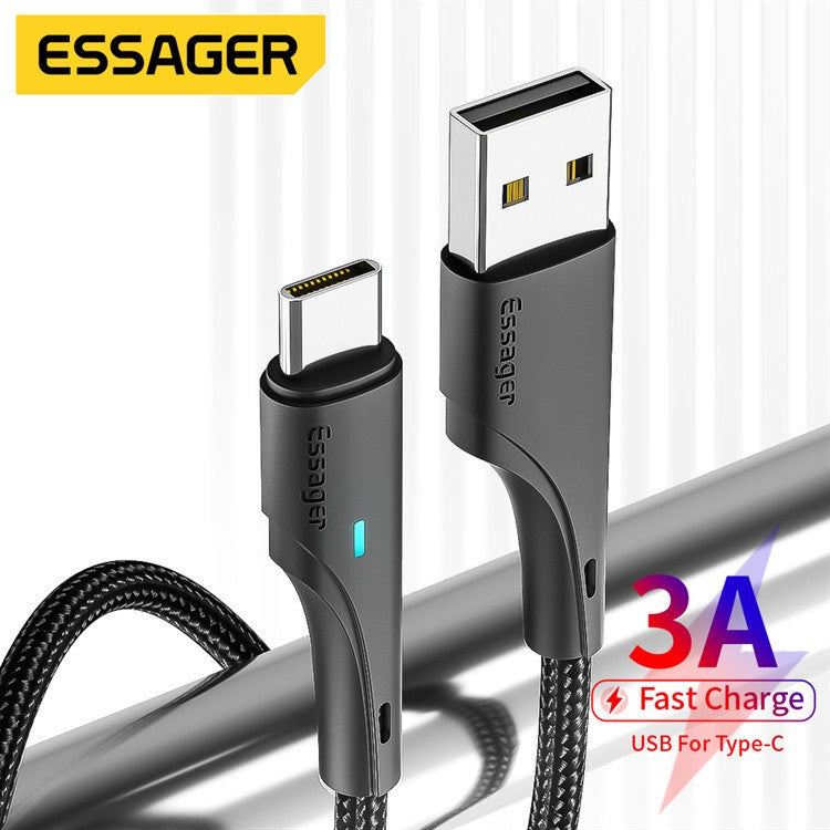 Кабель Essager USB — Type-C швидкої зарядки 50W, 2 м