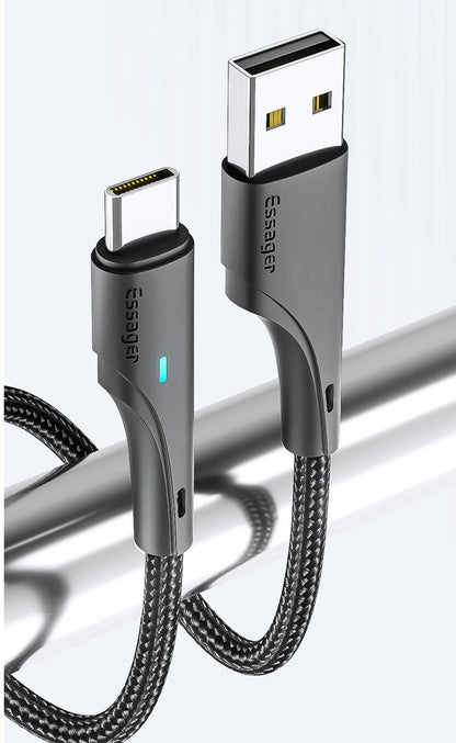 Кабель Essager USB — Type-C швидкої зарядки 50W, 2 м