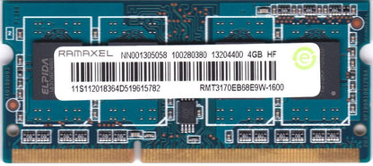 SODIMM 4GB DDR3 1600 MHz Ramaxel RMT3170EB68E9W