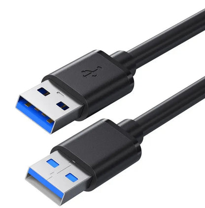 Кабель USB 3.0 тато-тато, 0.5 м, чорний
